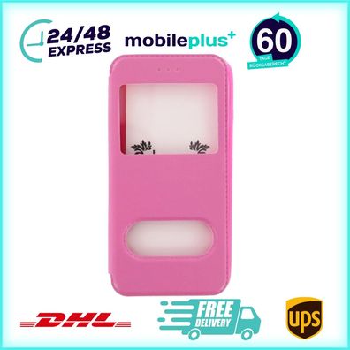 Flip Cover Handyhülle für iPhone 6 6s Pink Schutz Tasche