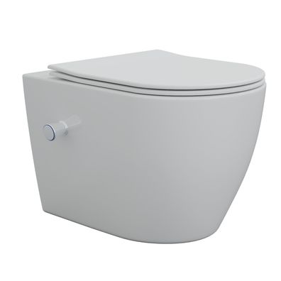 HAGO® Spülrandloses Hänge-WC Bidetfunktion Keramik Toilette Klo WC-Sitz weiß