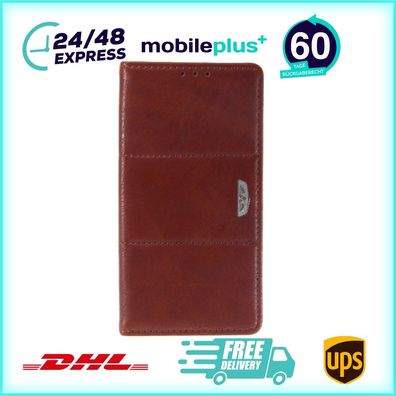 Book Case Royal for Galaxy S6 Edge - Brown