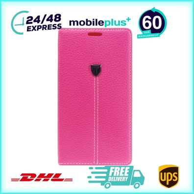 Book Case Handyhülle für Samsung Galaxy A3 Pink Schutz Cover