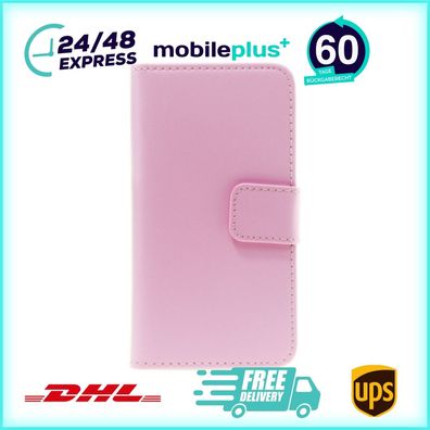 Leder Handyhülle für Sony Xperia Z3 Compact Rosa Schutz Tasche