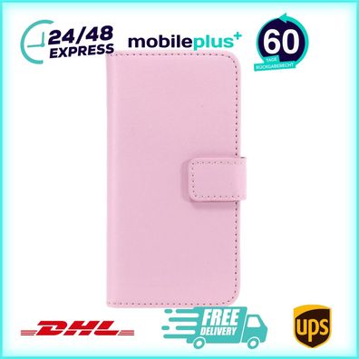 Slim Lederhülle Handyhülle für Galaxy S4 mini Rosa 4250710507795