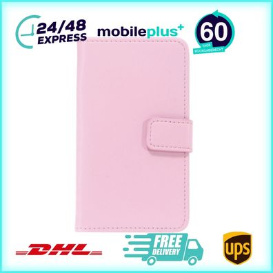 Leder Handyhülle für Samsung Galaxy S3 Mini Rosa