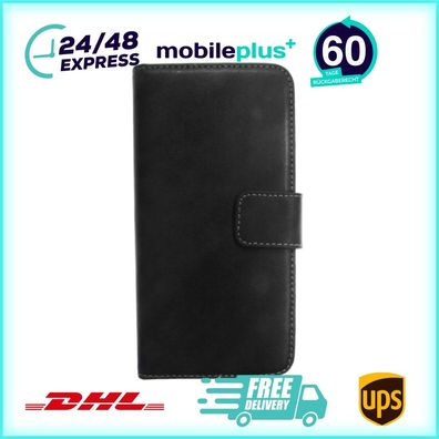 Leder Handyhülle für HTC M9 Schwarz Hülle Tasche Schutz 4250710561445