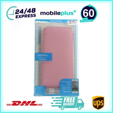 Slim Leder Flip Handyhülle für iPhone 4/4s Rosa