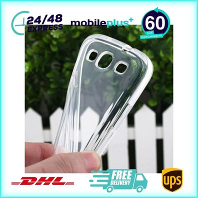 Silikonhülle für Samsung S3 - Transparent Handyhülle Schutz Tasche Case