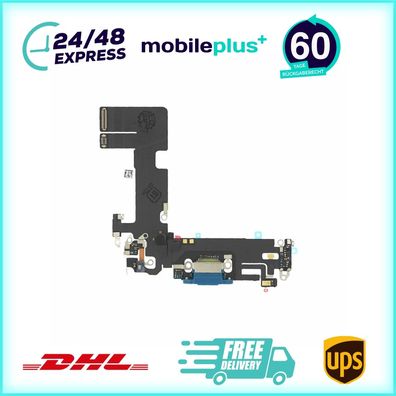 Ladebuchse für iPhone 13 Blau Lightning Dock Connector Flex