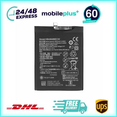 Original Akku für Huawei P Smart Z Honor 9X P20 Lite 2019 3400mAh HB446486ECW
