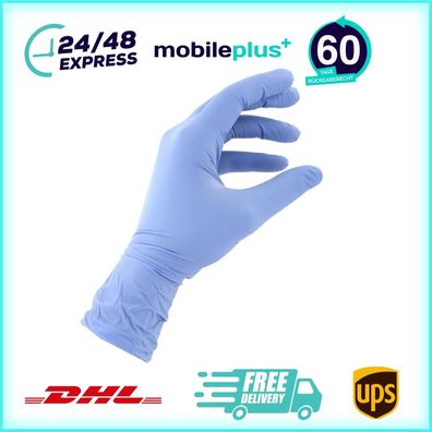 Original 200 Stk Senso Nitrilhandschuhe puderfrei Größe XS blau
