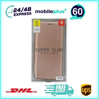 Flip Schutzhülle / Tasche für Samsung Galaxy Note 9 rose gold