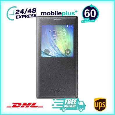 Original Flip Cover Handyhülle für Samsung Galaxy A7 Schwarz EF-CA700BCEGWW