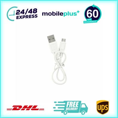 Trendy8 Micro-USB-Ladekabel 25 cm Weiß Power Adapter Stecker