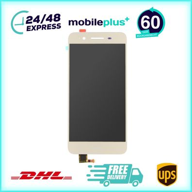 Display für Huawei P8 Lite Smart Gold LCD + Rahmen Bildschirm Touch