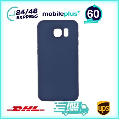 Silikonhülle für Samsung S6 Blau Handy Tasche Schutz