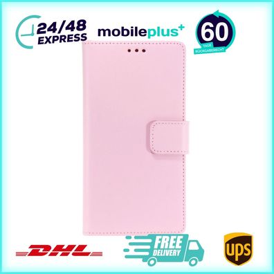 Book Case Handyhülle für Galaxy A7 Pink Leder 4250710560882