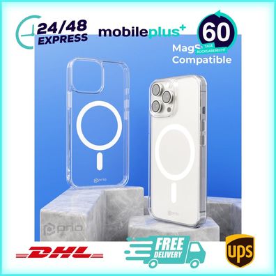 prio Schutzhülle MAG für iPhone 15 Pro klar