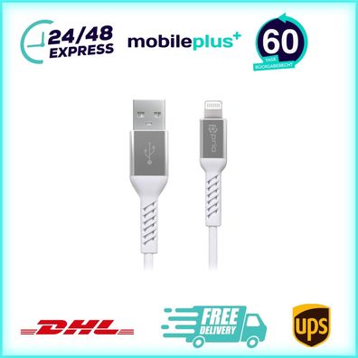 prio Charge & Sync USB A to Lightning Cable MFi certified 1.2m white