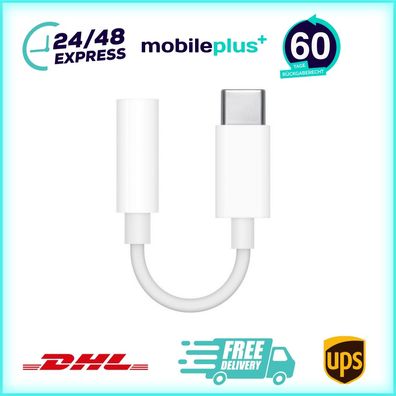 Original Apple USB-C auf 3,5 mm Klinkenadapter MU7E2ZM/A