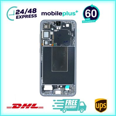 Original Mittelrahmen für Samsung Galaxy S24+ SM-S926 sapphire blue GH82-33413F