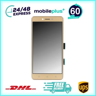 OEM Display + Rahmen für Lenovo K6 Note Gold