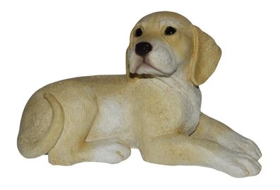 Deko Hundefigur Labrador Retriever Welpe Kollektion Castagna aus Resin H 17 cm