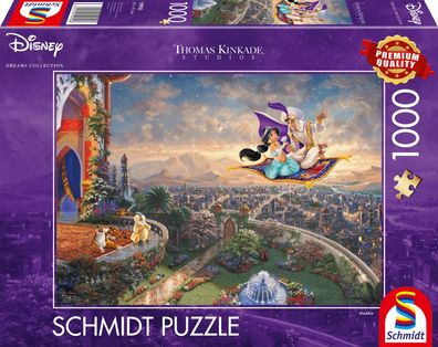 Disney Aladdin 1000 Teile Puzzle Thomas Kinkade Collection schmidt spiele yasmin