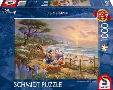 Disney Donald Daisy A Duck Day Afternoon 1000Teile Puzzle Thomas Kinkade schmidt