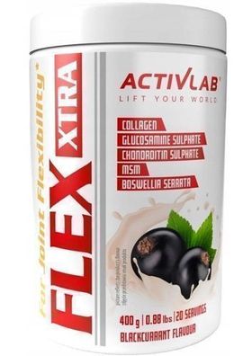 Activlab Flex Xtra Gelenkunterstützung, schwarze Johannisbeere, 400 g