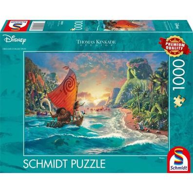 Disney Vaiana Moana Puzzle 1000 Teile Thomas Kinkade Collection prinzessin