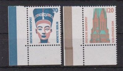 BRD 1988 postfrisch Sehenswürdigkeiten Ecke unten links MiNr. 1374-1375