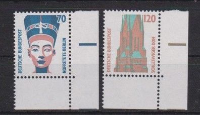 BRD 1988 postfrisch Sehenswürdigkeiten Ecke unten rechts MiNr. 1374-1375