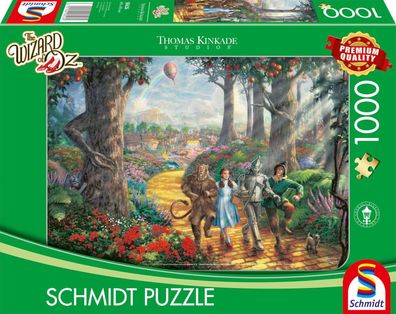 Warner Wizard of Oz Follow The YELLOW BRICK ROAD 1000 Teile Puzzle zauberer