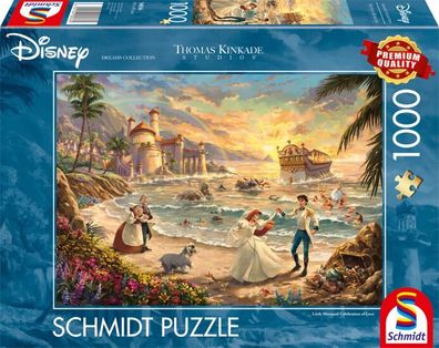 Disney The Little Mermaid meerjungfrau arielle Puzzle 1000 Teile Thomas Kinkade