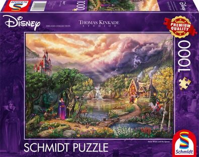 Snow White Queen Schneewittchen Königin Puzzle 1000 Teile Thomas Kinkade