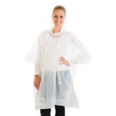 franz mensch Regenponcho, aus Polyethylen, transparent