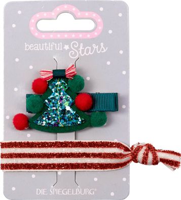 Spiegelburg Haarclip + Haargummi Xmas beautiful Stars