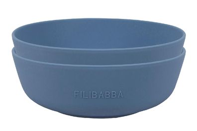 Filibabba Schüssel Silikon Powder Blue 2er Pack