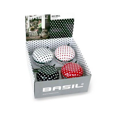 BASIL Glocke "Big Bell Polkadot" SB-verpackt, Ø 80 Display &agrav