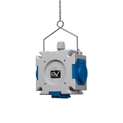 Energiewürfel Stromverteiler mDV 3x230V mit 1,5m Kreuzverteiler 2688