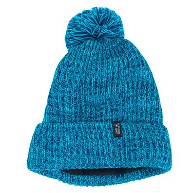 Jack Wolfskin New White Rock Cap Beanie Damen Winter Mütze Blau 1908851-1024