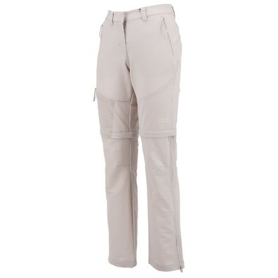 Jack Wolfskin Activate Zip Away Pants kurz lang Hose Damen Beige 1505421-5074