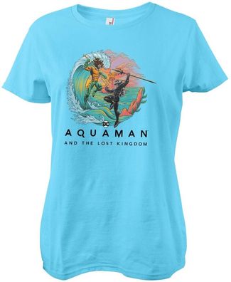 Aquaman Damen T-Shirt And The Lost Kingdom Girly Tee WB-5-AQLK004-DTF872