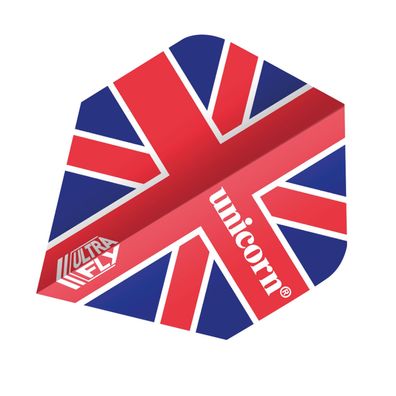 Unicorn Ultra Fly 100 Union Jack Flag Flights / Verpackungseinheit 12 / Plus