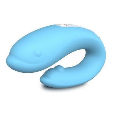 Flexibler Fernbedienungsvibrator mit 9 Modi Light Blue