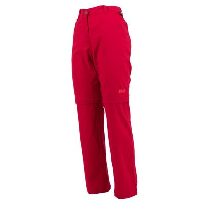 Jack Wolfskin Activate Light Zip Off Pants Damen Hose kurz lang Rot 1500696-2301