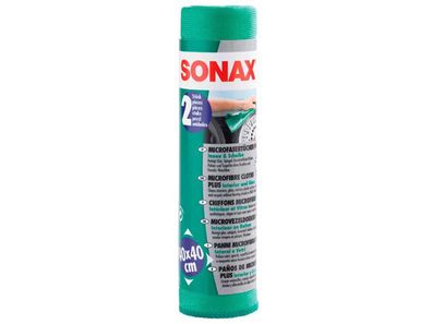 SONAX Microfasertuch "PLUS Innen &amp; S 2 Stück, SB-verpackt