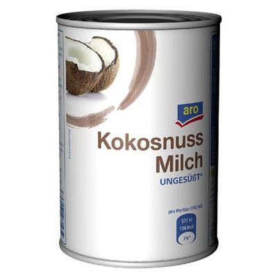 Kokosmilch 12,3% Fett - 12 x 400 ml Dose