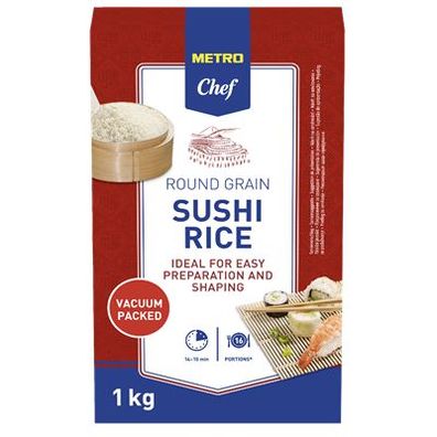 3x Sushi Reis Vakuumpackung - 1 x 1 kg Packung