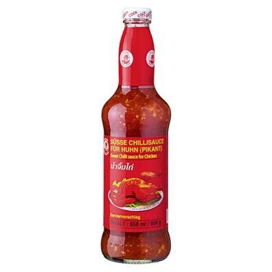 2x Cock HALAL Süße Chilisauce für Huhn - 800 g Flasche