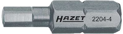 HAZET Bit "2204" 1/4", Innensechskant, 25 mm lang, 5 mm